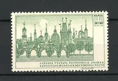 Reklamemarke Prag, Expositiopn Mondiale des Timbres-Postes 1968, Stadtansicht