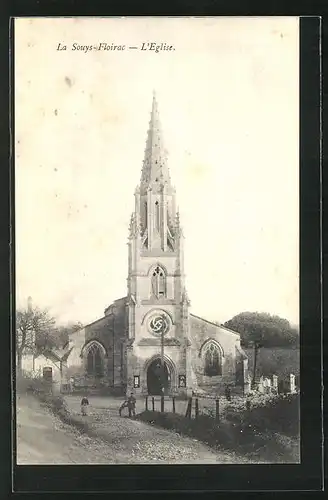 AK La Souys-Floirac, L`Eglise, Ansicht der Kirche