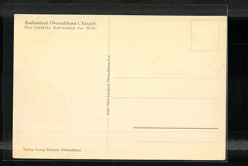 AK Oberschlema, Kurhaus in der Gesamtansicht