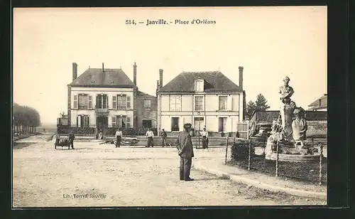 AK Janville, Place d'Orléans