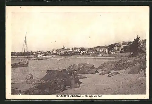 AK Ile-de-Batz, Un coin du Port