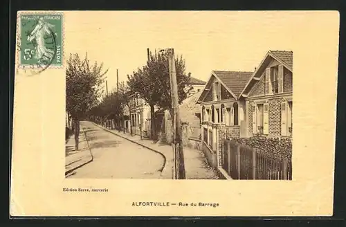 AK Alfortville, Rue du Barrage