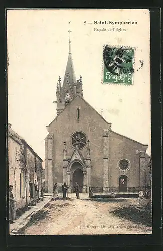 AK Saint-Symphorien, Facade de l'Eglise