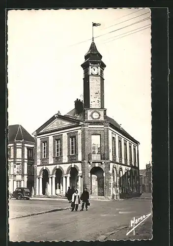 AK Chateauneuf-en-Thimerais, La Mairie, Rathaus