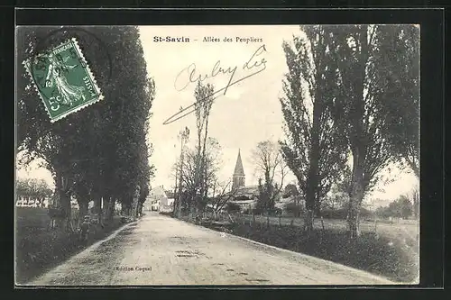 AK St-Savin, Allées des Peupliers