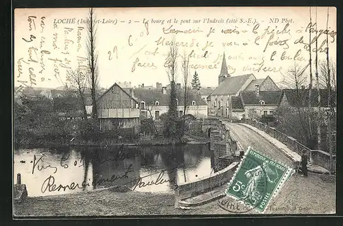 AK Loche, Le bourg et le pont sur l`Indrois