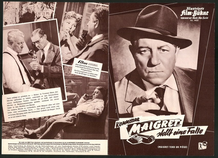 Filmprogramm Film für Sie Nr. 93 /67, Maigret und s. grösster Fall, Heinz Rühmann, Eddie Arent Filmprogramm Film für Sie Nr. 93 /67, Maigret und s. grösster Fall, Heinz Rühmann, Eddie Arent