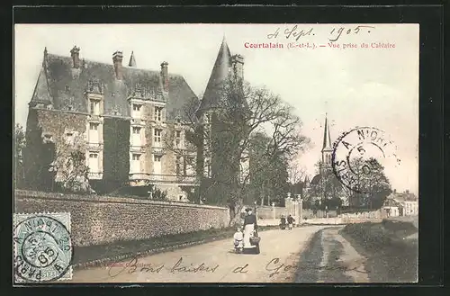 AK Courtalain, Vue prise du Calvaire