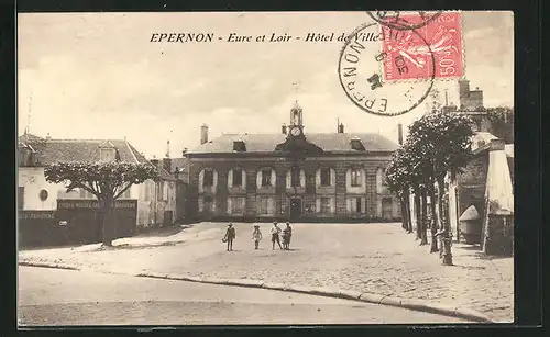 AK Epernon, Eure et Loir, Hotel de Ville