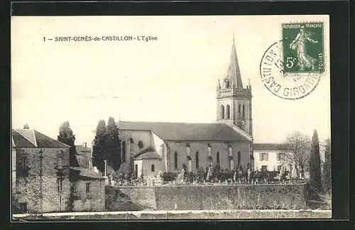 AK Saint-Genes-de-Castillon, L`Eglise