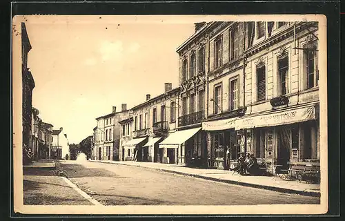 AK St-Loubes, La Grande Rue vers Bordeaux, Strassenpartie