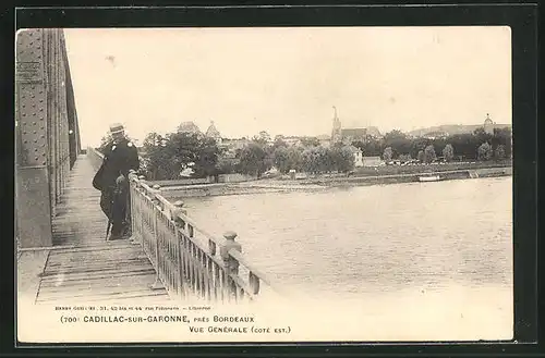 AK Cadillac-sur-Garonne, Vue Générale , Flusspartie