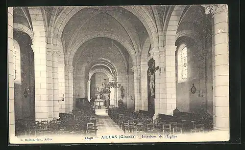 AK Aillas, Interieur de l`Eglise