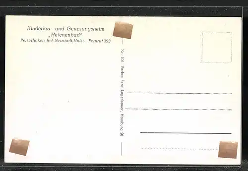 AK Pelzerhaken, Blick zum Kinderheim Helenenbad