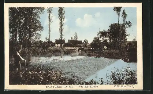 AK Saint-Jean, Vue sur l'Indre