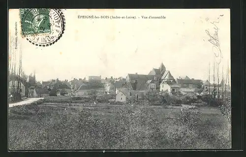 AK Épeigné-les-Bois, Vue d'ensemble