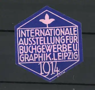 Künstler-Reklamemarke Leipzig, Internationale Ausstellung für Buchgewerbe und Graphik 1914
