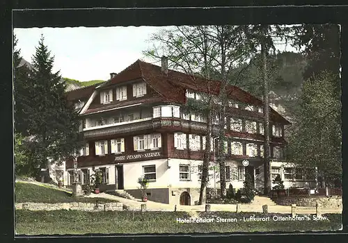 AK Ottenhöfen i. Schwarzwald, Hotel-Pension Sternen