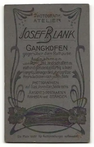 Fotografie Josef Blank, Gangkofen, Mann mit Fliege