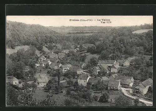 AK Frolois, Le Vallon, Ortsansicht aus der Vogelschau