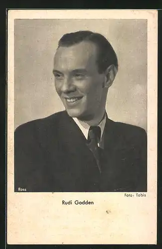 AK Schauspieler Rudi Godden mit lächelndem Gesicht