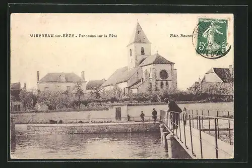 AK Mirebeau-sur-Beze, Panorama sur la Beze