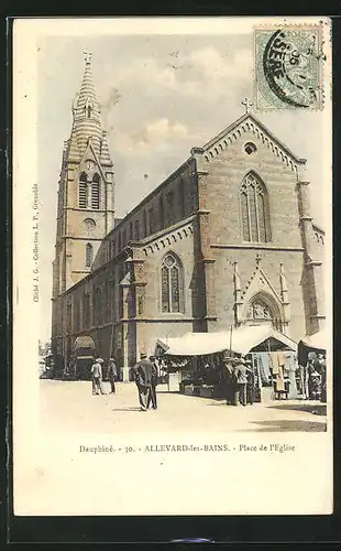 AK Allevard-les-Bains, Place de l`Eglise