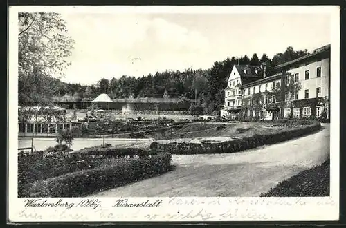 AK Wartenberg, Blick auf die Kuranstalt mit Kurpark