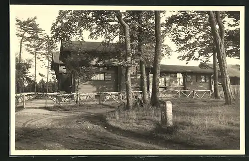 Foto-AK Brotterode, Gasthof-Waldschänke am Dreiherrnstein