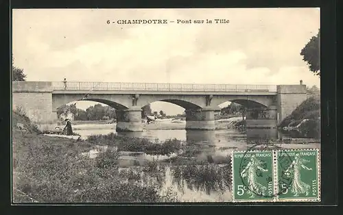 AK Champdotre, Pont sur la Tille