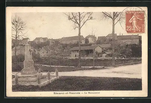 AK Bremur-et-Vaurois, Le Monument