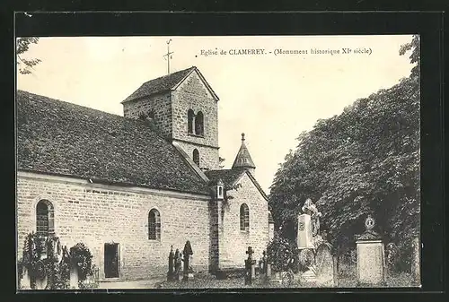 AK Clamerey, Eglise, Monument historique