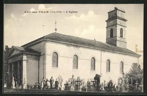 AK Arc-sur-Tille, L`Eglise