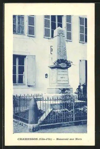 AK Chamesson, Monument aux Morts