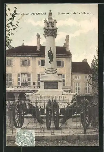 AK Saint Jean-de-Losne, Monument de la Défense