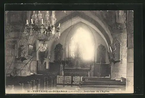 AK Fontaine-en-Duesmois, Interieur de l'Eglise