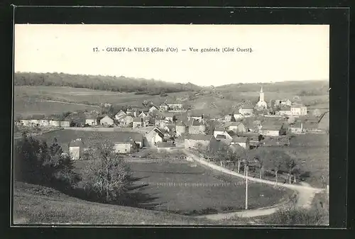 AK Gurgy-la-Ville, Vue generale, Panorama