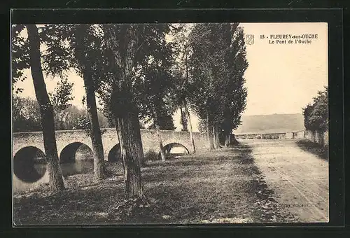 AK Fleurey-sur-Ouche, le Pont de l'Ouche