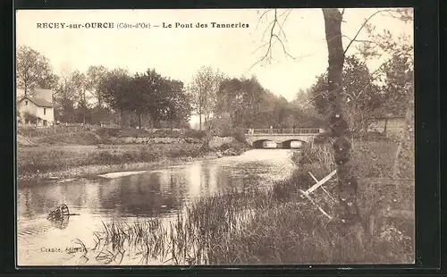 AK Recey-sur-Ource, le Pont des Tanneries