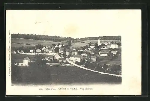 AK Gurgy-la-Ville, Vue Generale, L'Eglise