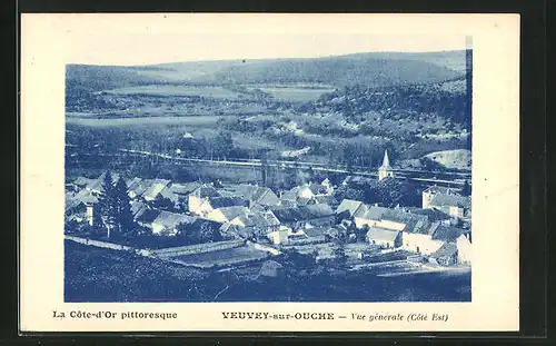 AK Veuvey-sur-Ouche, Blick auf das Dorf