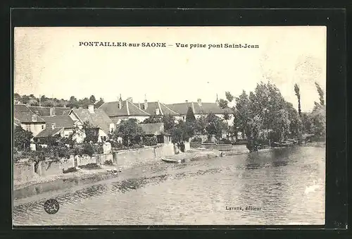 AK Pontailler-sur-Saone, Vue prise pont Saint-Jean