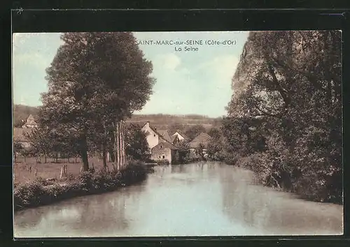 AK Saint-Marc-sur-Seine, La Seine