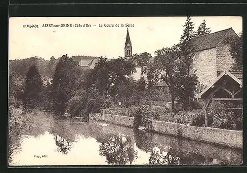 AK Aisey-sur-Seine, le Cours de la Seine