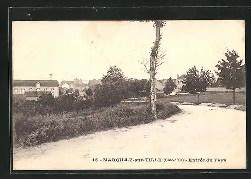 AK Marcilly-sur-Tille, Entree du Pays