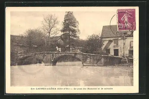 AK Laumes-Alesia, le pont des Romains et le calvaire