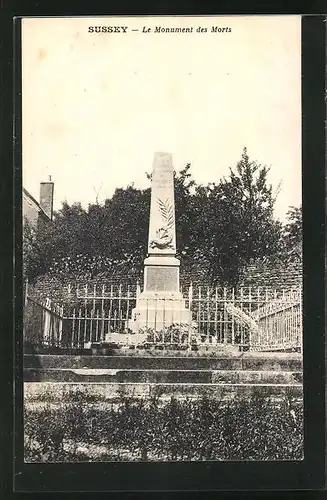 AK Sussey, Le Monument des Morts, Gefallenendenkmal