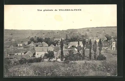 AK Villers-la-Faye, Blick nach dem Ort