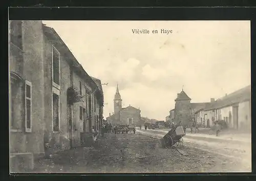 AK Vieville, en Haye, Ortspartie mit Blick zur Kirche