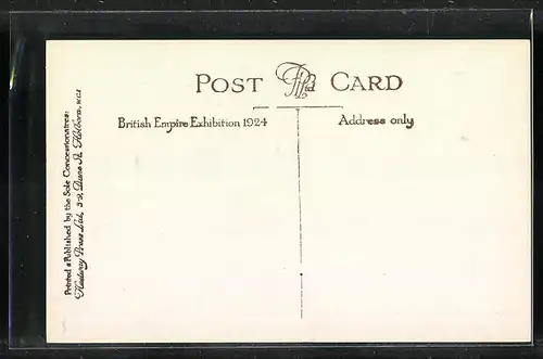 AK London, British-Empire Exhibition 1924, the South African Pavilion